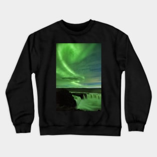 Swirling Sky, Churning Waterfall Crewneck Sweatshirt